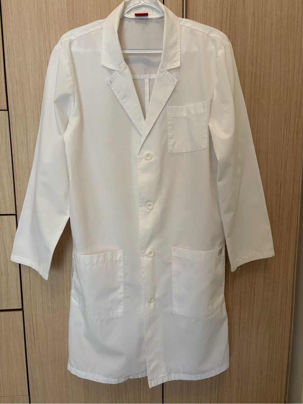 Dickies Women's Lab Coat Size S White Medical Scrub Jacket Mid-Length